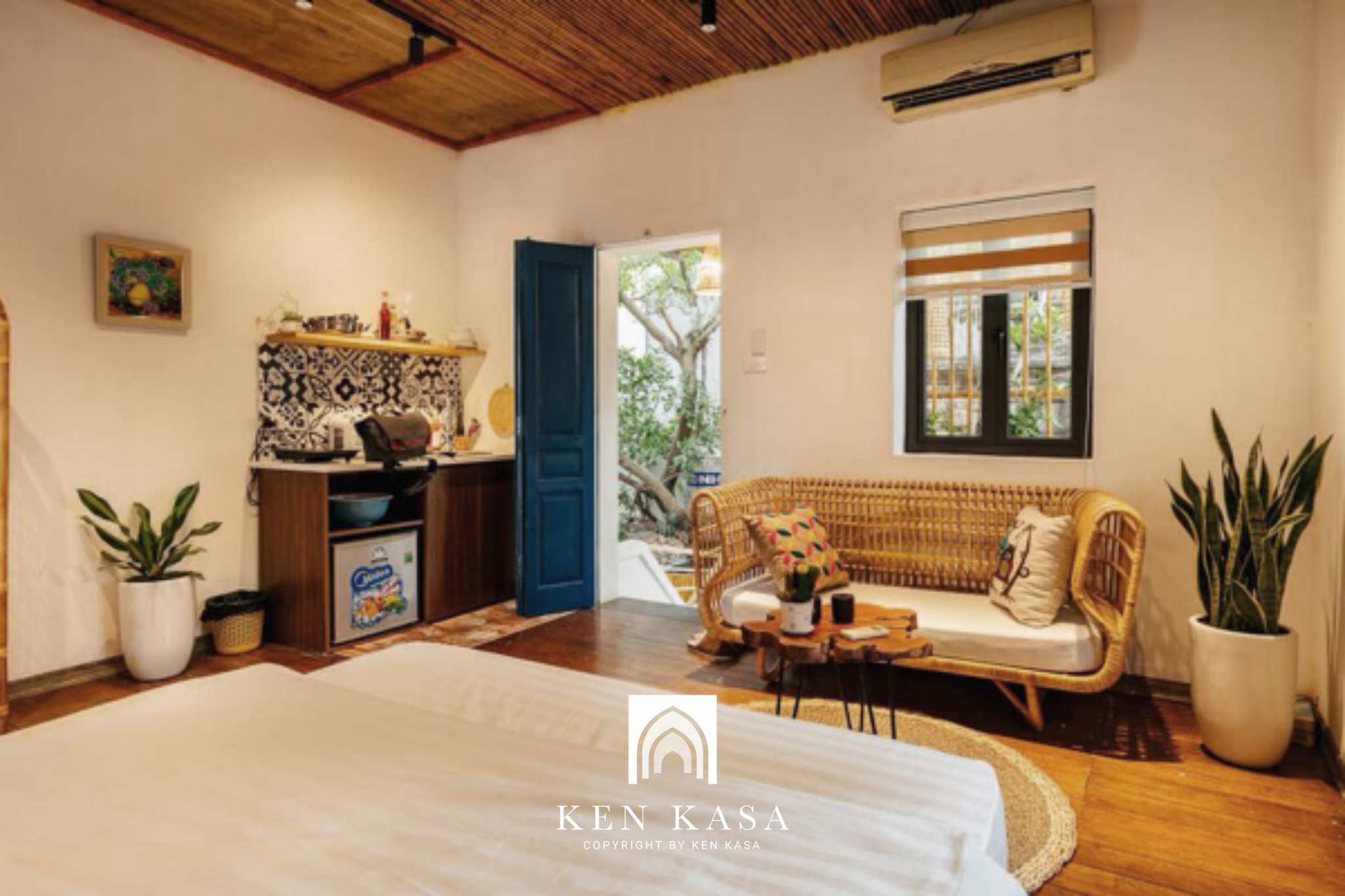 Sử dụng vật liệu tự nhiên trong thiết kế homestay nhỏ 